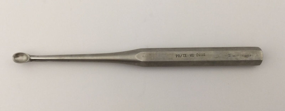 Zimmer 3670 Orthopedic Size 6 Curette Orthopedic 9"