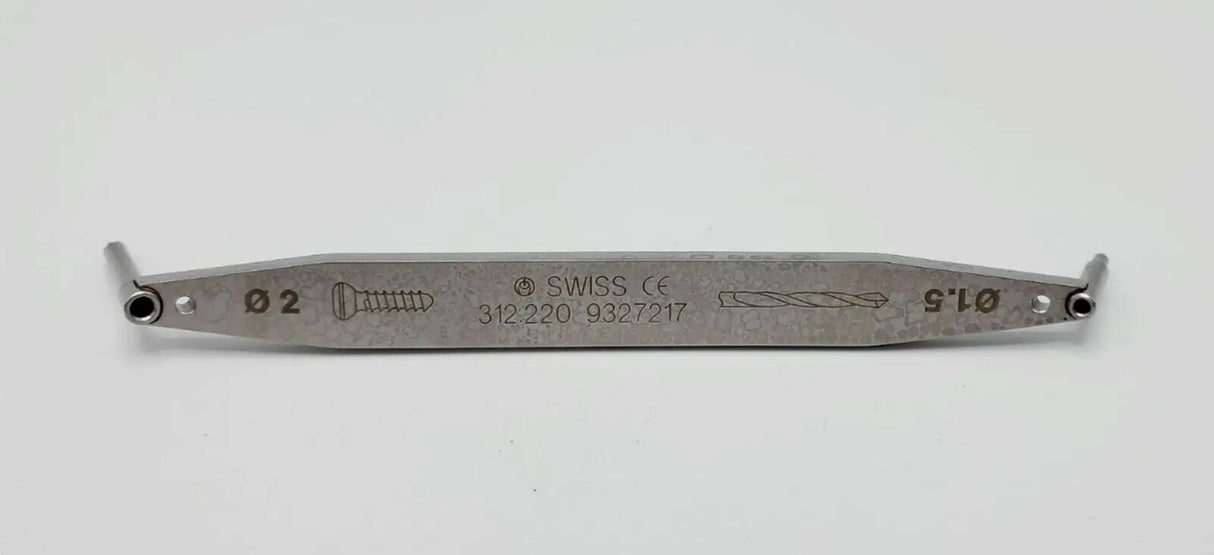 Synthes 312.22 Double Drill Sleeve 1.5/2.0mm Orthopedic 4-3/4" Synthes