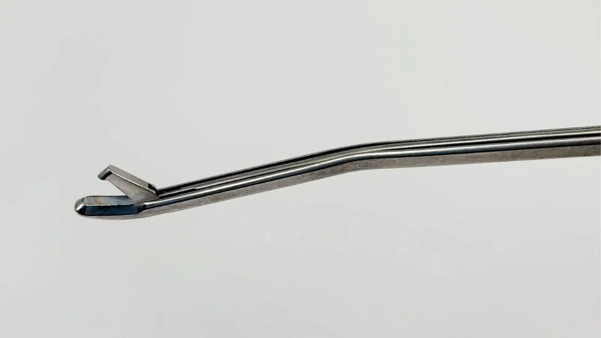 Acufex 012042 Basket Punch Scoop Forceps 1.3mm Upbiter Curved Left 9" Acufex