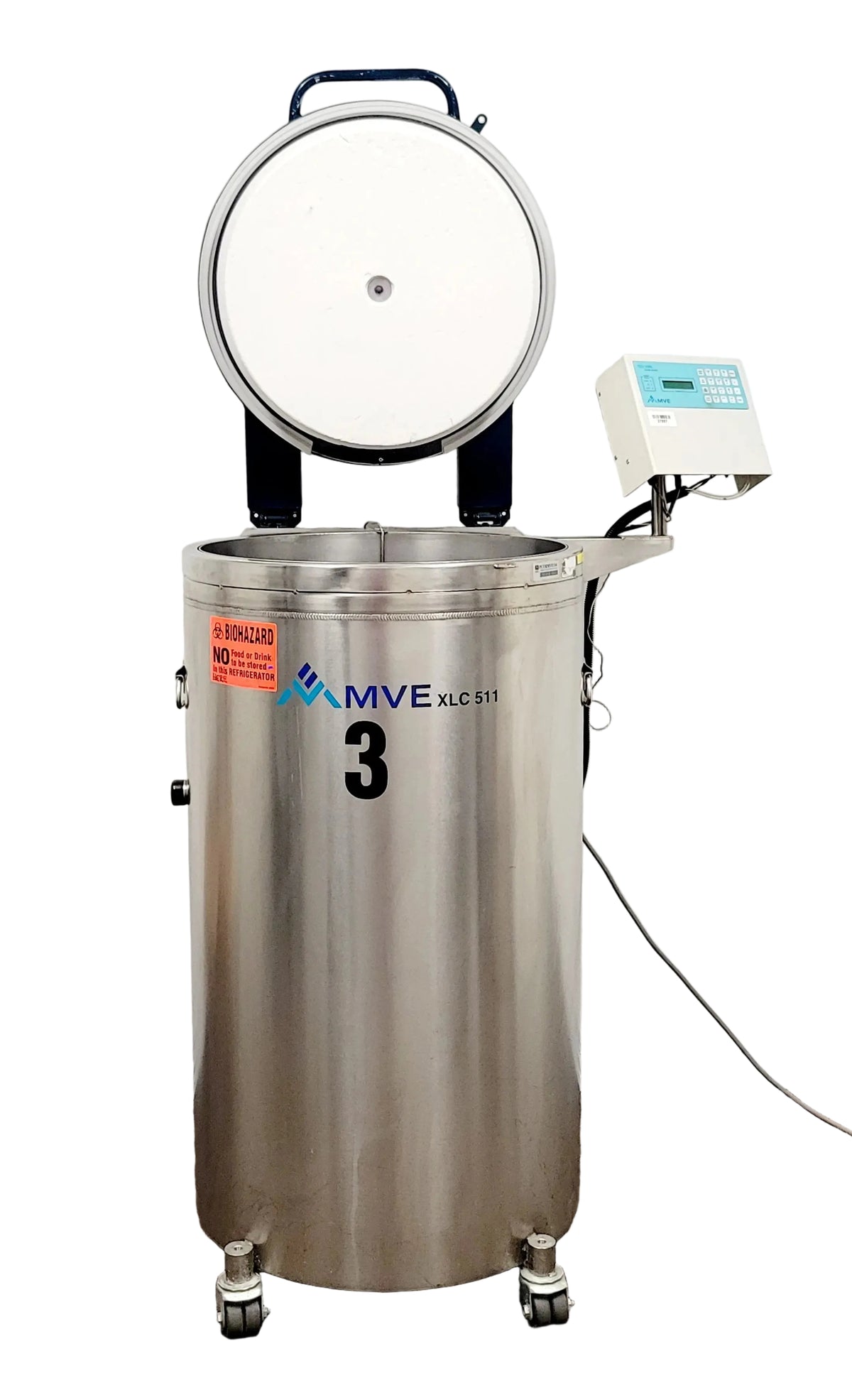 MVE XLC 511 Cryogenic Liquid Nitrogen Storage Tank 158L with Controller Pre-Owned mve