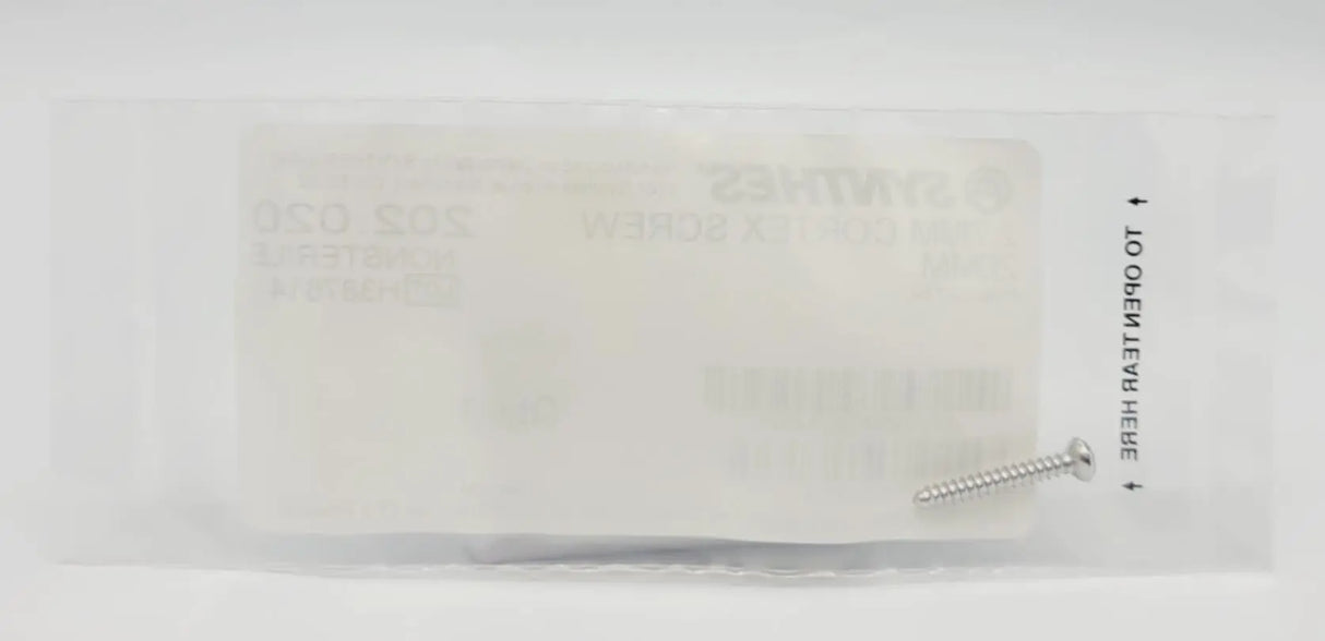 Synthes 202.020 2.7mm Cortex Screw 20mm Synthes