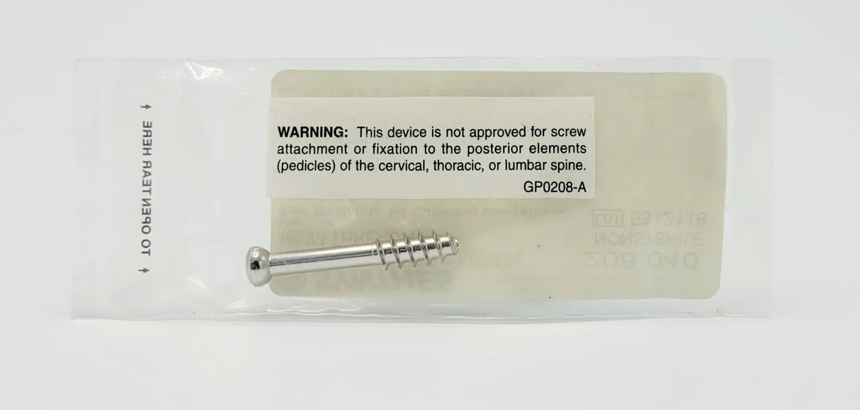 Synthes 208.040 7.0mm Cannulated Screw 16mm Thread 40mm Synthes