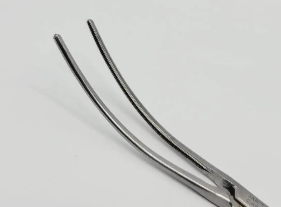 Jarit 320-182 DeBakey Clamp Curved Ring Handle 46.5mm Jaw 5-1/4" Jarit