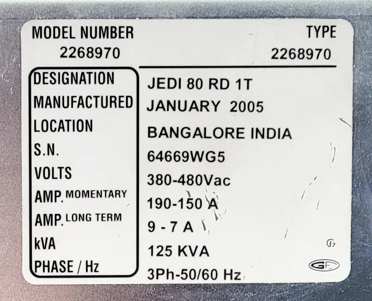 GE Proteus Rad Room Jedi 80 RD IT Generator Assembly Part No 2268970 GE