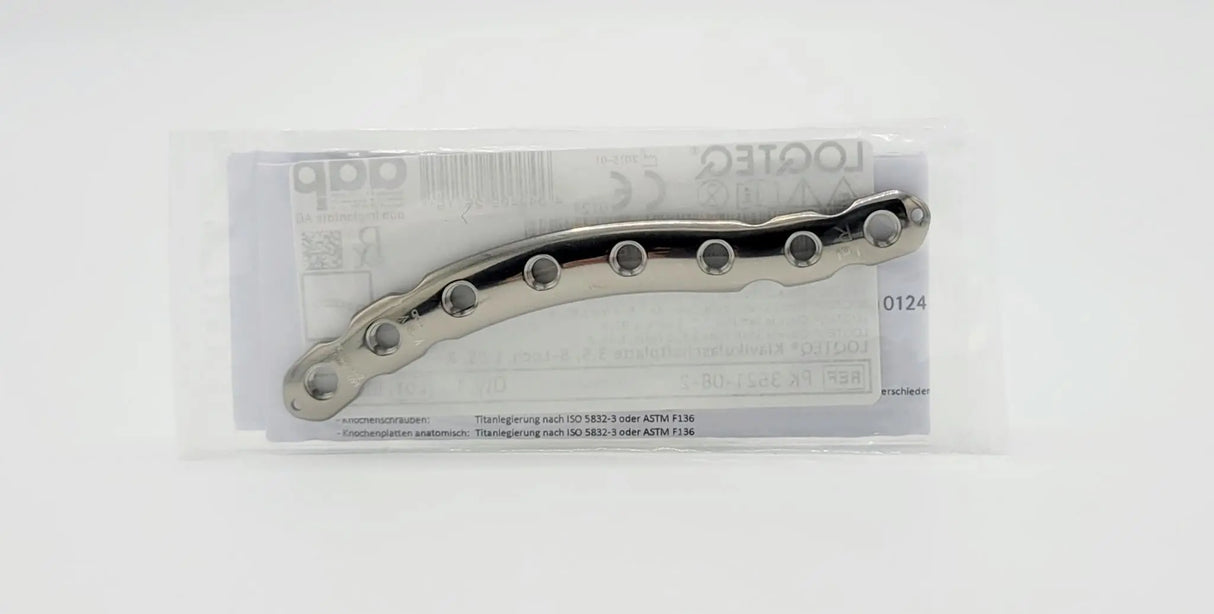 aap Implantate AG PK 3521-08-2 LOQTEQ Clavicle Shaft Plate 3.5, 8 holes, L 101, R aap Implantante