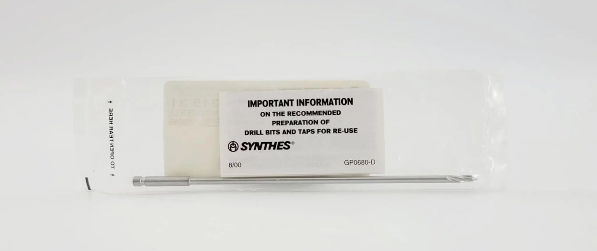 Synthes 315.31 Three Fluted Drill Bit 3.2mm Quick Connect 6" Synthes