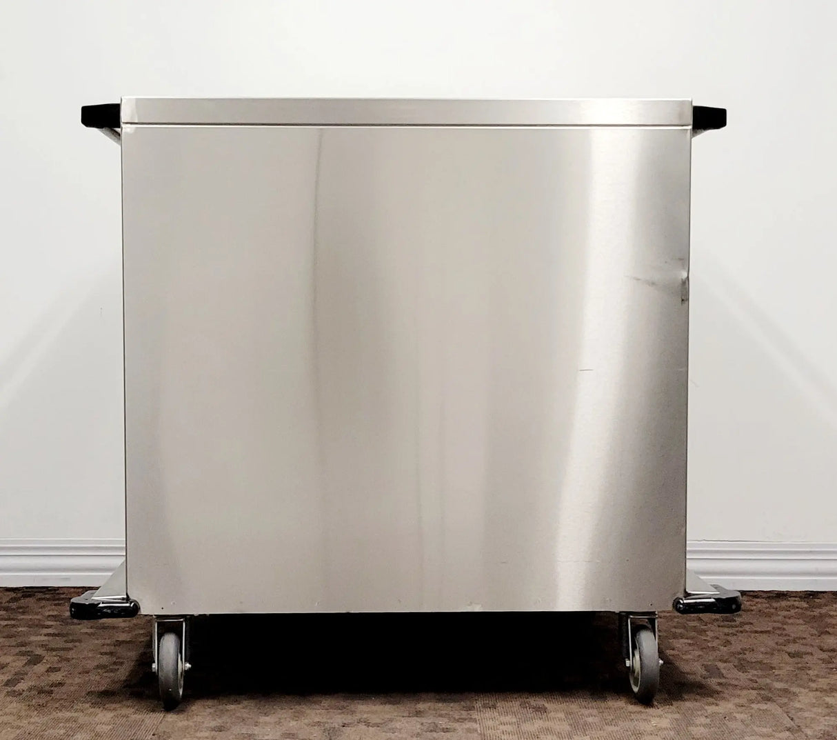 Lakeside Two Door Stainless Cabinet Case Cart 36" Width Wire Shelf Lakeside