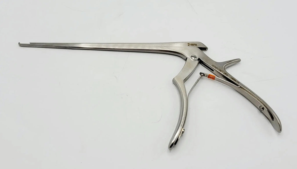 Koros 7380-72 Kerrison Rongeur 2mm x 40 Degree Tip 5" Handle 10-1/2" Koros