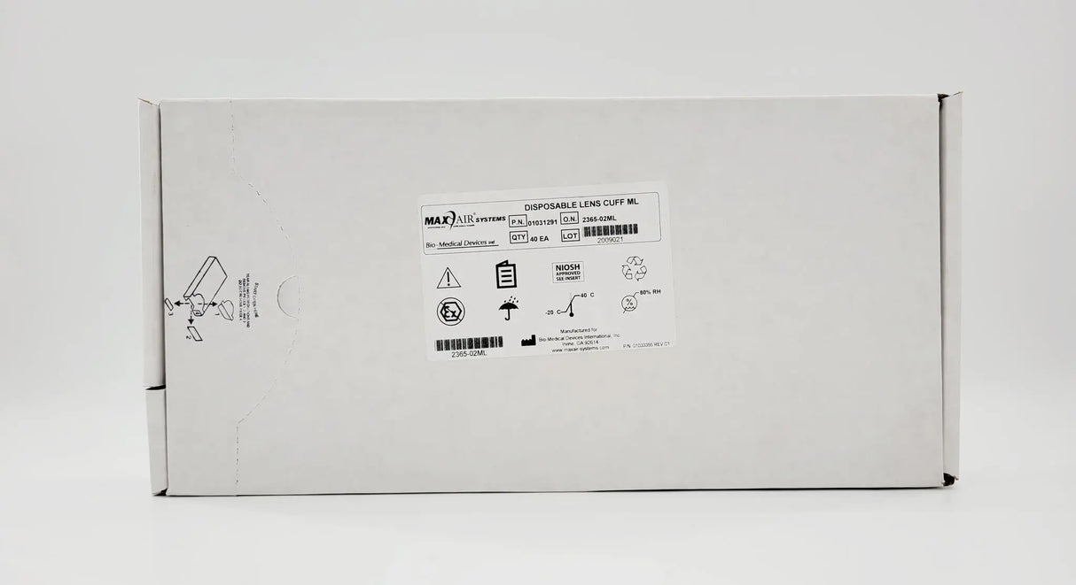 Bio Medical 01031291 Max Air Systems Disposable Lens Cuff ML Box of 40 Bio Medical