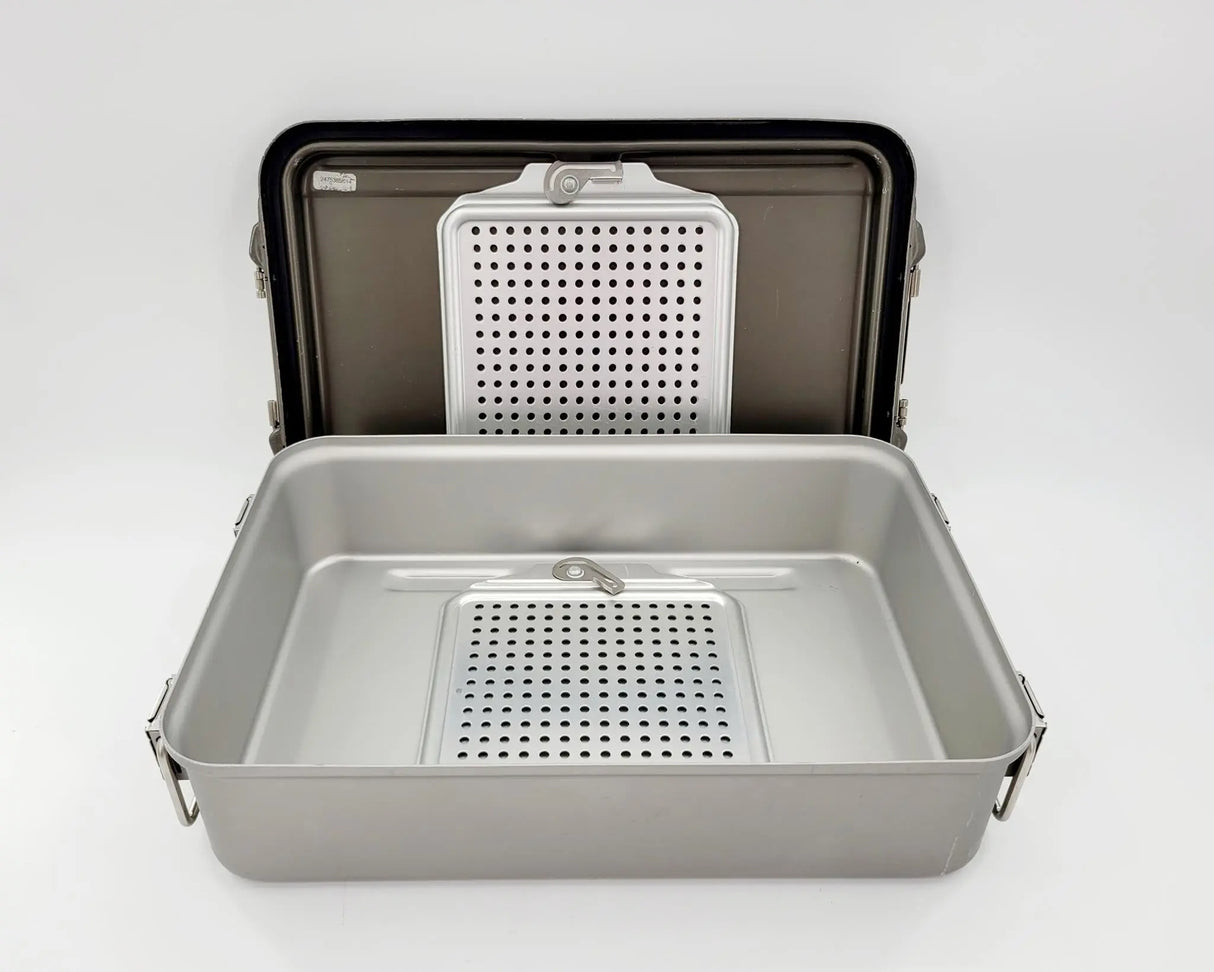 V. Mueller Aluminum Sterilization Container 19" x 12-1/2" x 5-1/2" V. Mueller