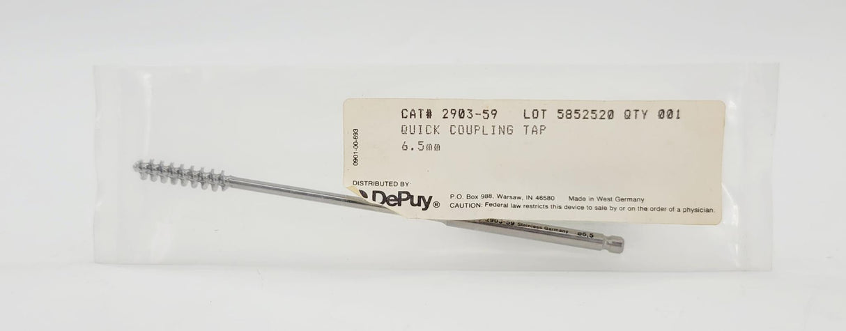 DePuy 2903-59 Quick Coupling Tap 6.5mm 5"