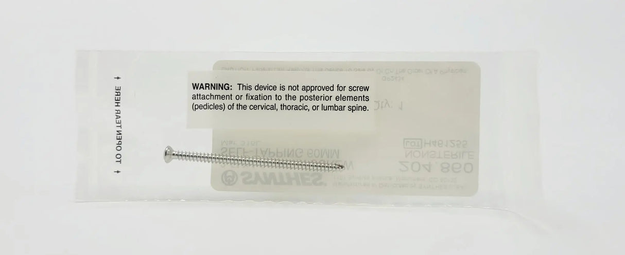 Synthes 204.860 3.5mm Cortex Screw Self-Tapping 60mm Synthes