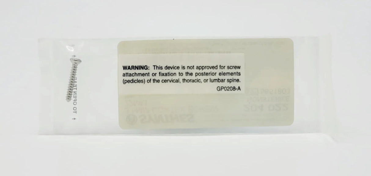 Synthes 204.022 3.5mm Cortex Screw 22mm Synthes