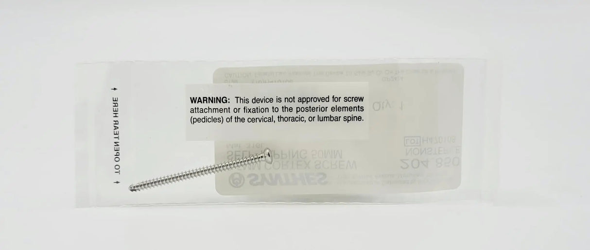 Synthes 204.850 3.5mm Cortex Screw Self-Tapping 50mm Synthes
