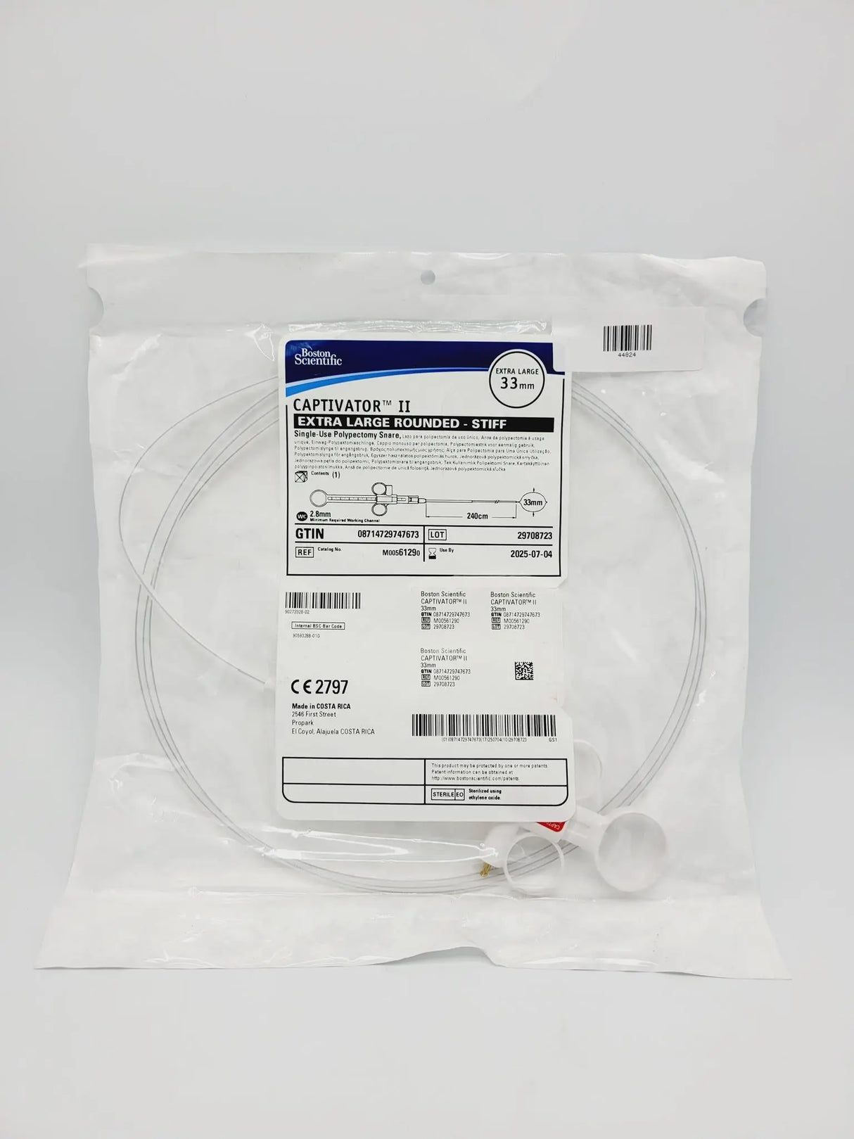 Boston Scientific M00561290 Captivator II Extra Large Rounded Polypectomy Snare Boston Scientific