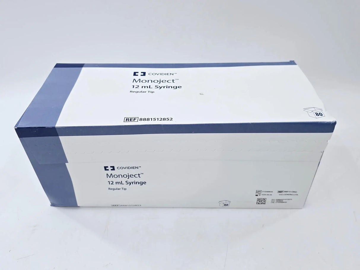 Cardinal Health 8881512852 Monoject 12mL Syringe Regular Tip Box Of 80 Cardinal Health