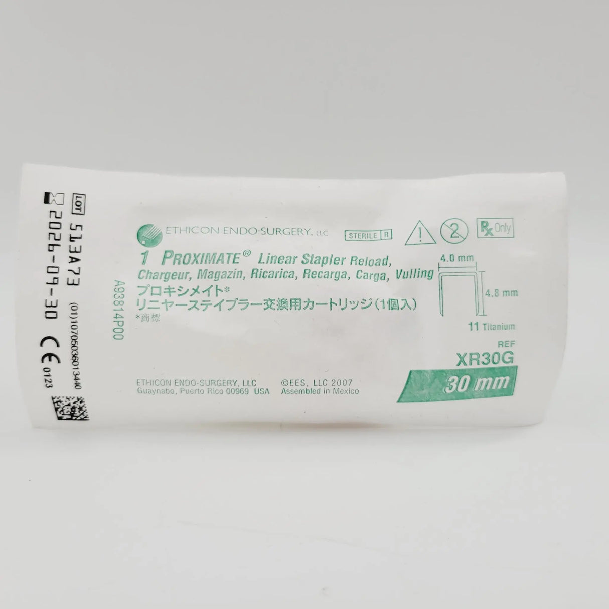 Ethicon XR30G 30mm Proximate Linear Stapler Reload Ethicon