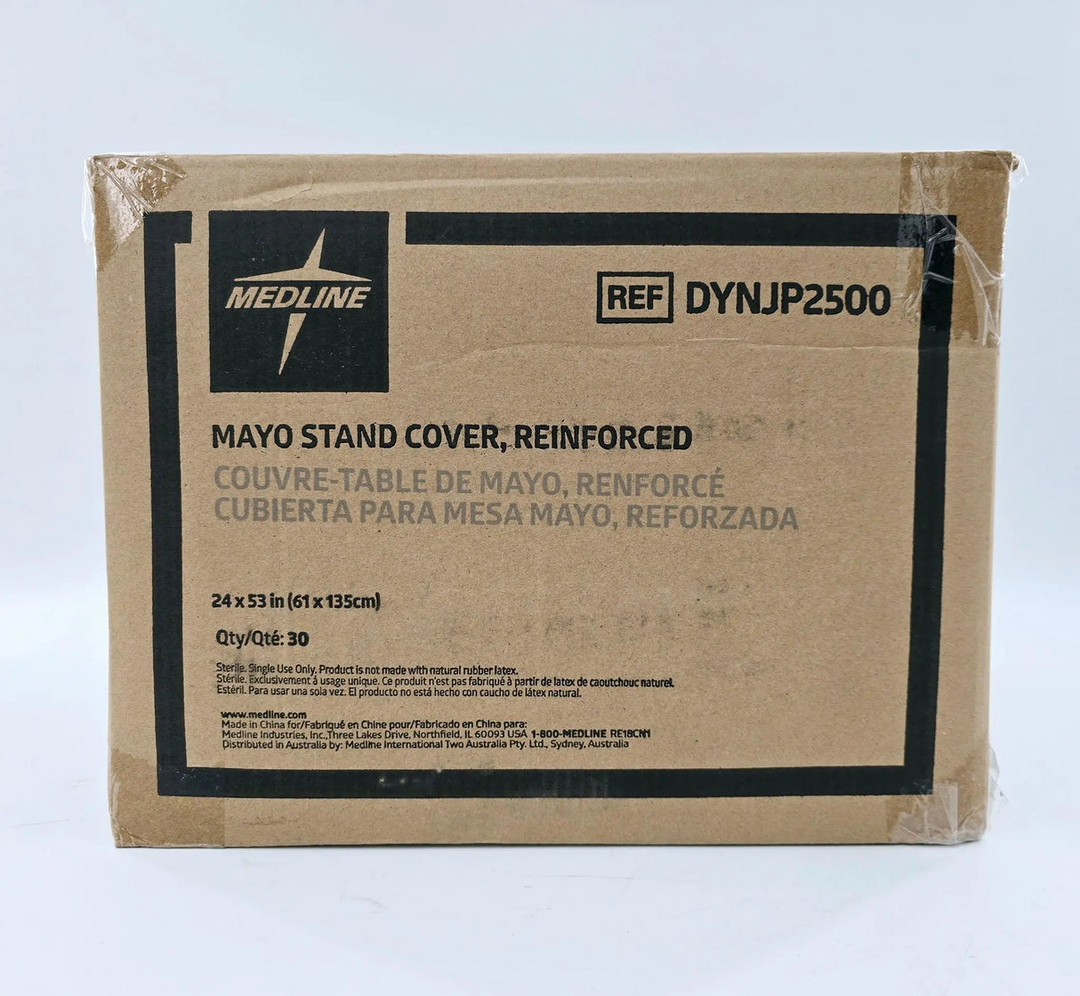 Medline DYNJP2500 24" X 53" Mayo Stand Cover Reinforced Case Of 30 Medline