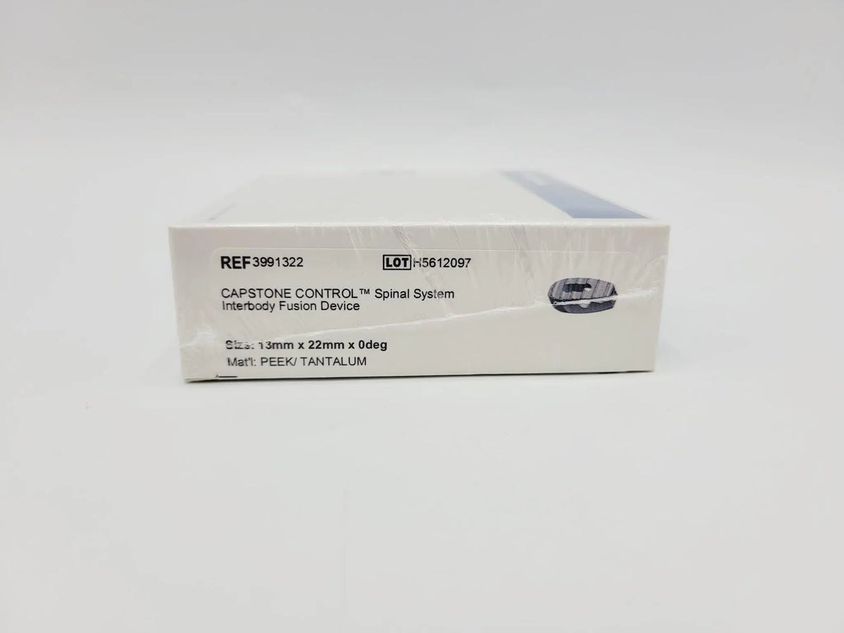 Medtronic 3991322 0 Deg 13mm x 22mm Capstone Control Interbody Fusion Device Medtronic