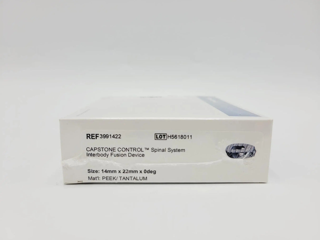 Medtronic 3991422 0 Deg 14mm x 22mm Capstone Control Interbody Fusion Device Medtronic
