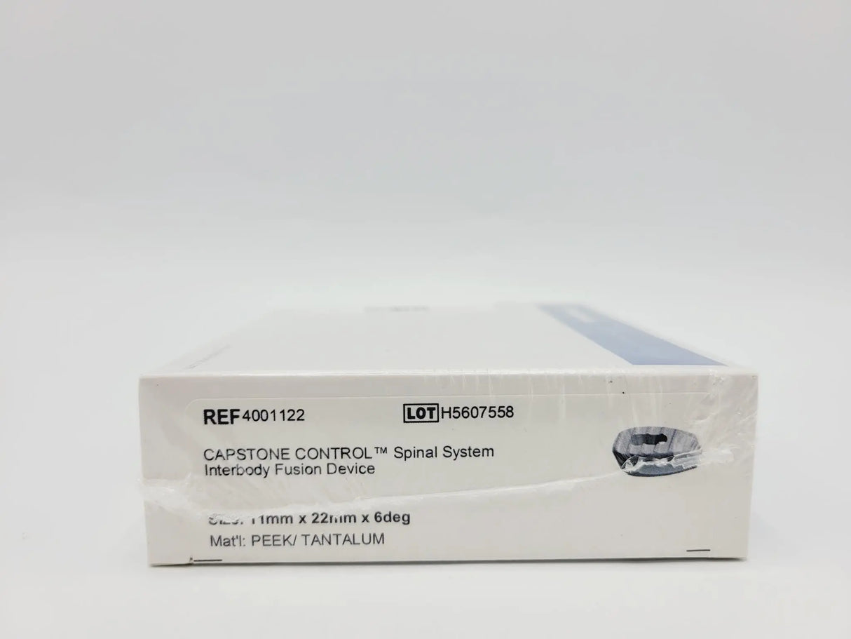Medtronic 4001122 6 Deg 11mm x 22mm Capstone Control Interbody Fusion Device Medtronic