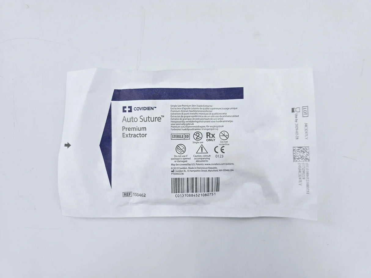 Covidien 150462 Auto-Suture Premium Extractor Single-Use Skin Staple Extractor Covidien