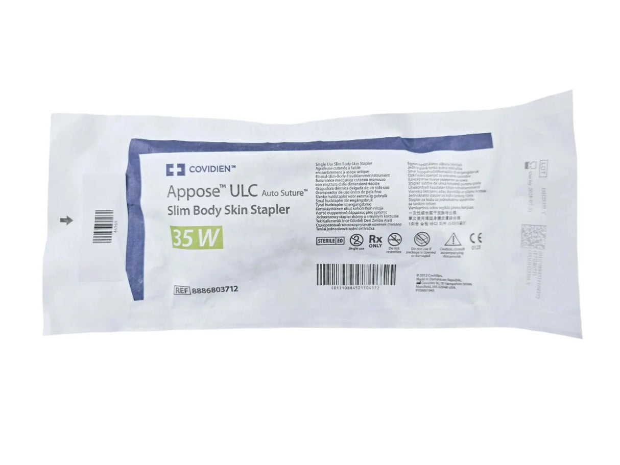 Covidien 8886803712 Appose ULC Auto Suture Slim Body Skin Stapler 35 W Covidien