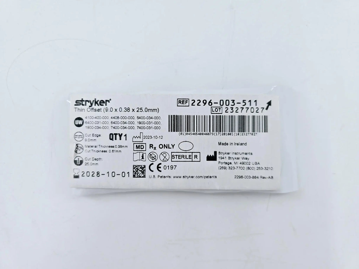 Stryker 1608-002-021 2.3mm Tapered Serrated Drill Bit Stryker