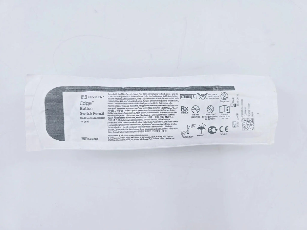 Covidien E2450H Edge Button Switch Pencil Blade Electrode, Holster 10" Covidien