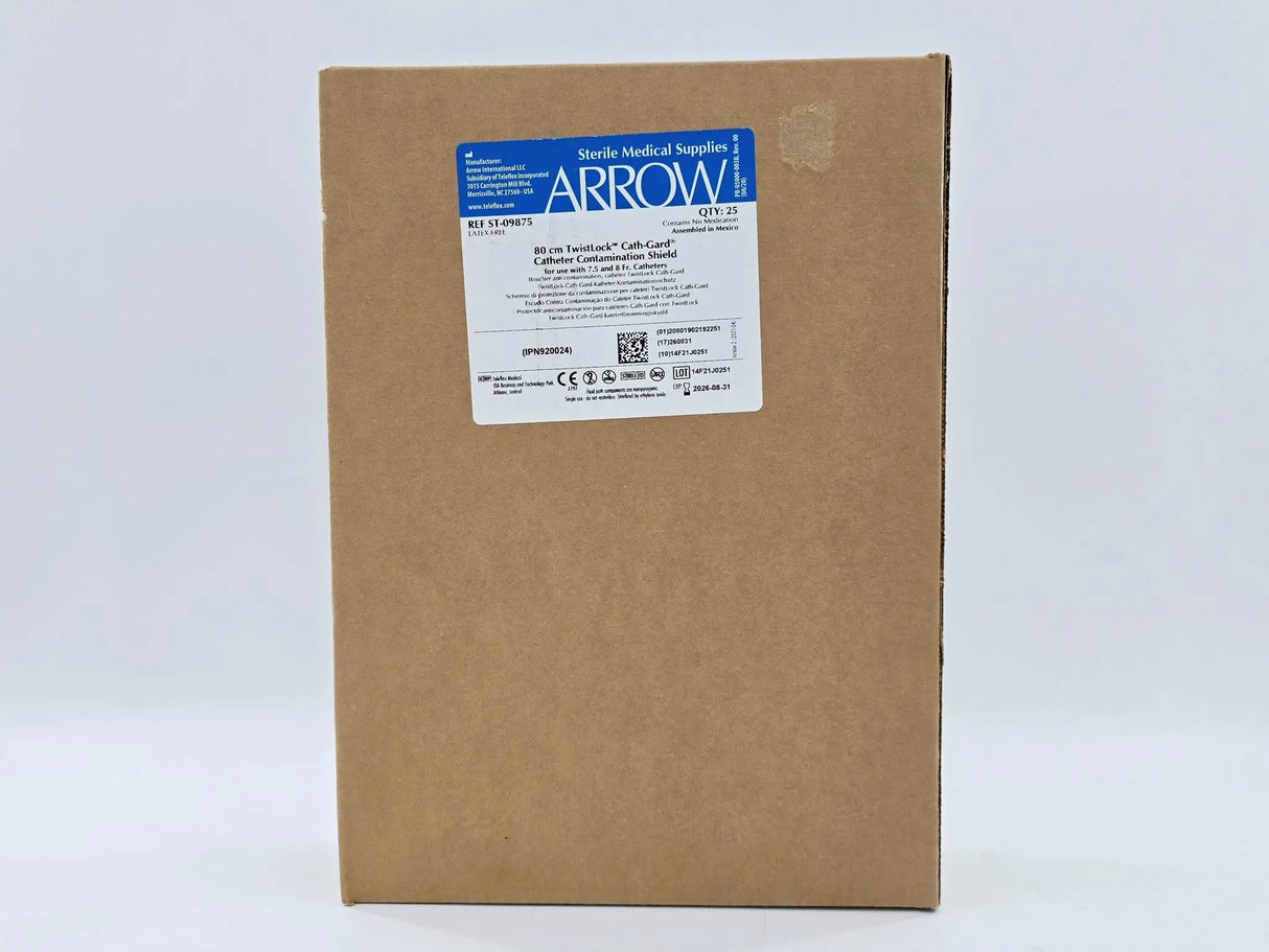 Arrow ST-09875 80cm TwistLock Cath-Gard Catheter Contamination Shield Box of 25 Arrow