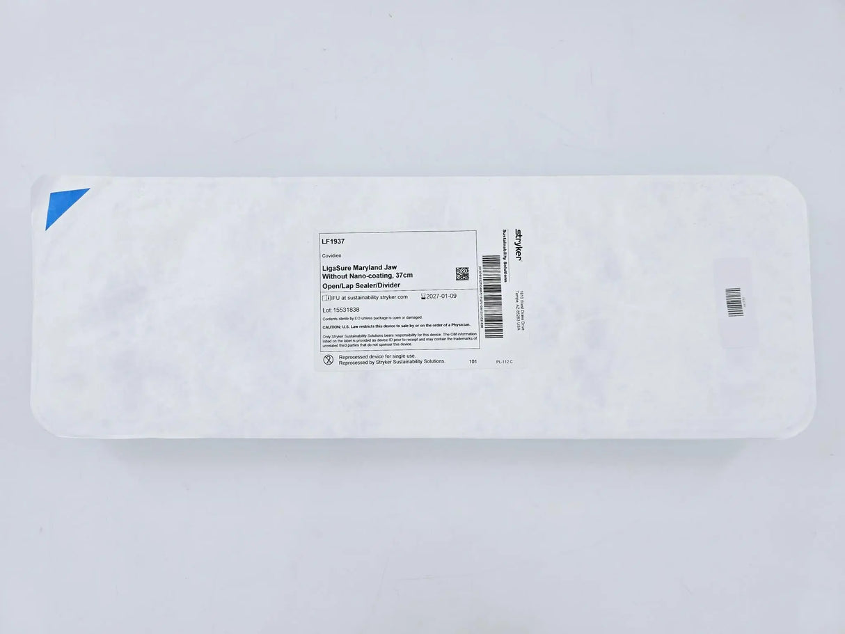 Stryker Sustainability LF1937 Covidien LigaSure Maryland Jaw, w/o Nano-coating, 37cm Length Stryker Sustainability