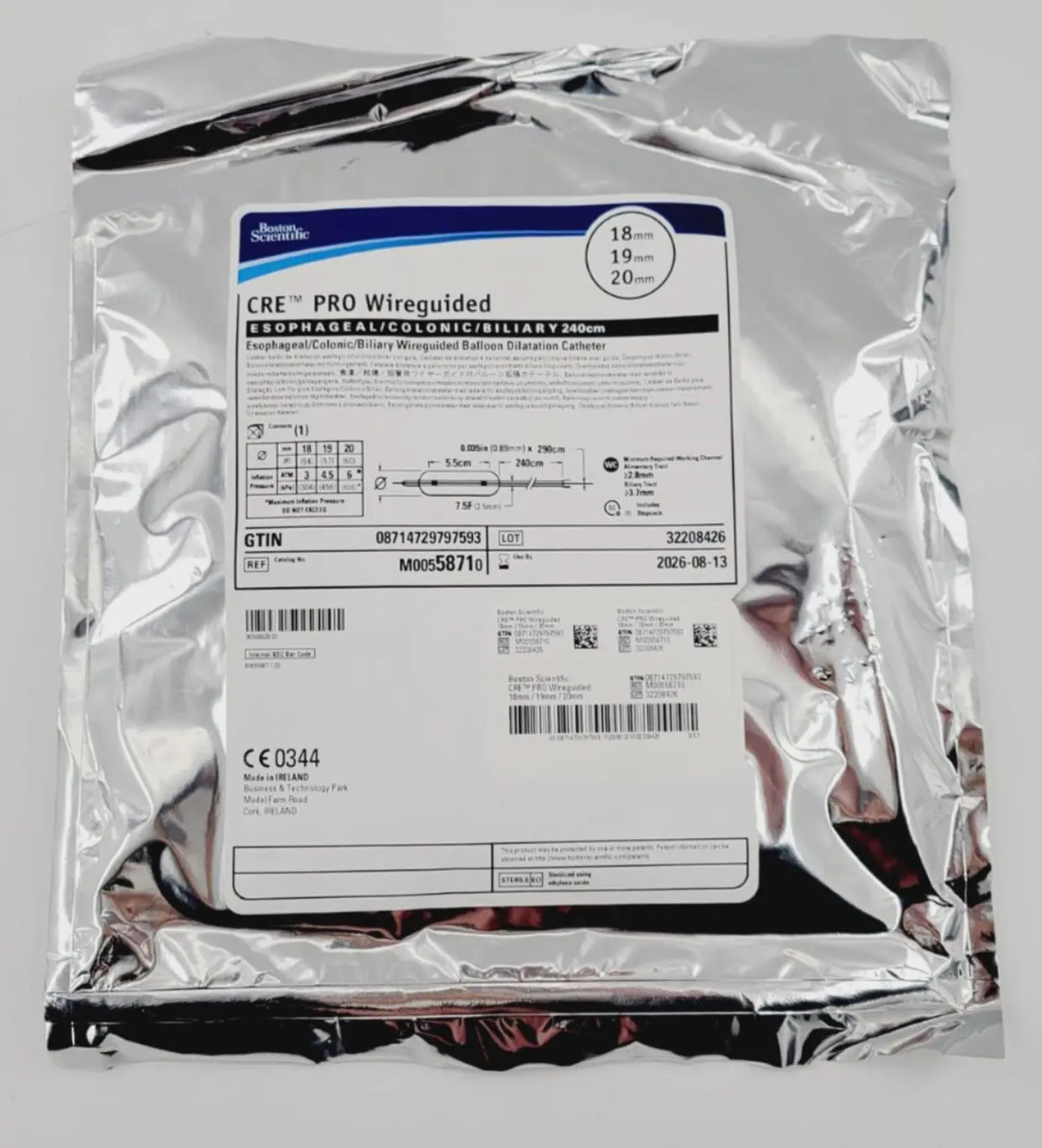 Boston Scientific M00558710 Esophageal/Colonic/Biliary Wireguided Balloon Boston Scientific