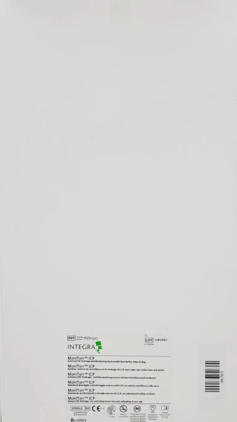 Integra Lifesciences INS-1100 MoniTorr ICP External CSF Drainage Integra