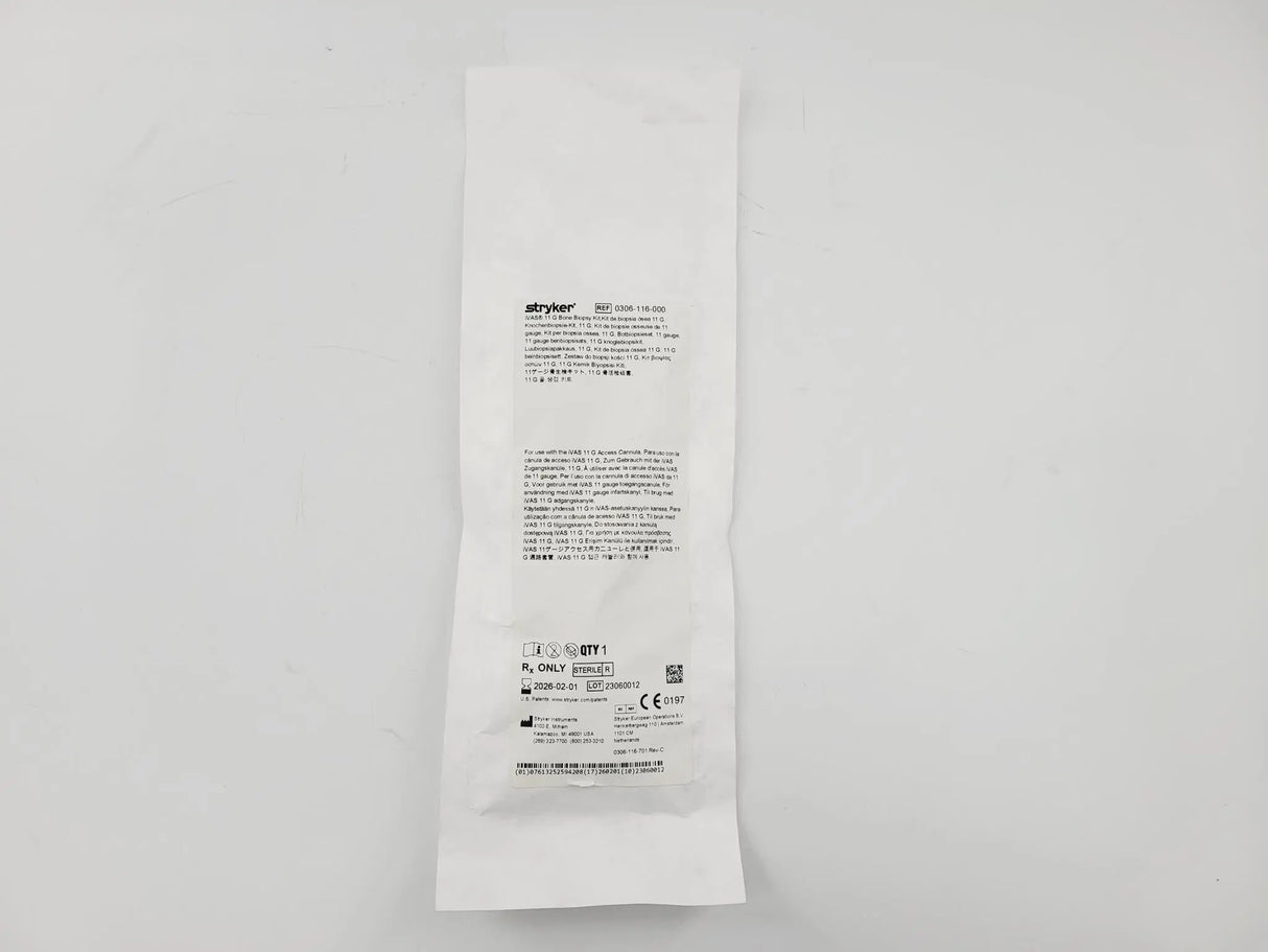 Stryker 0306116000 iVAS Bone Biopsy Kit 11 G for iVAS 11 G Access Cannula Stryker