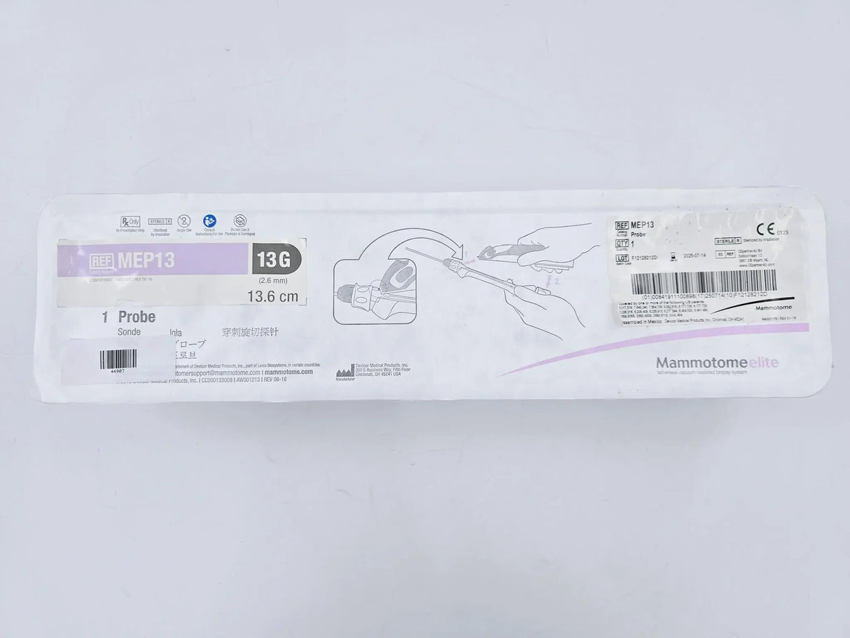 Devicor MEP13 Mammatome Elite 13G Tetherless Vacuum-Assisted Biopsy Probe 13.6cm Length Devicor
