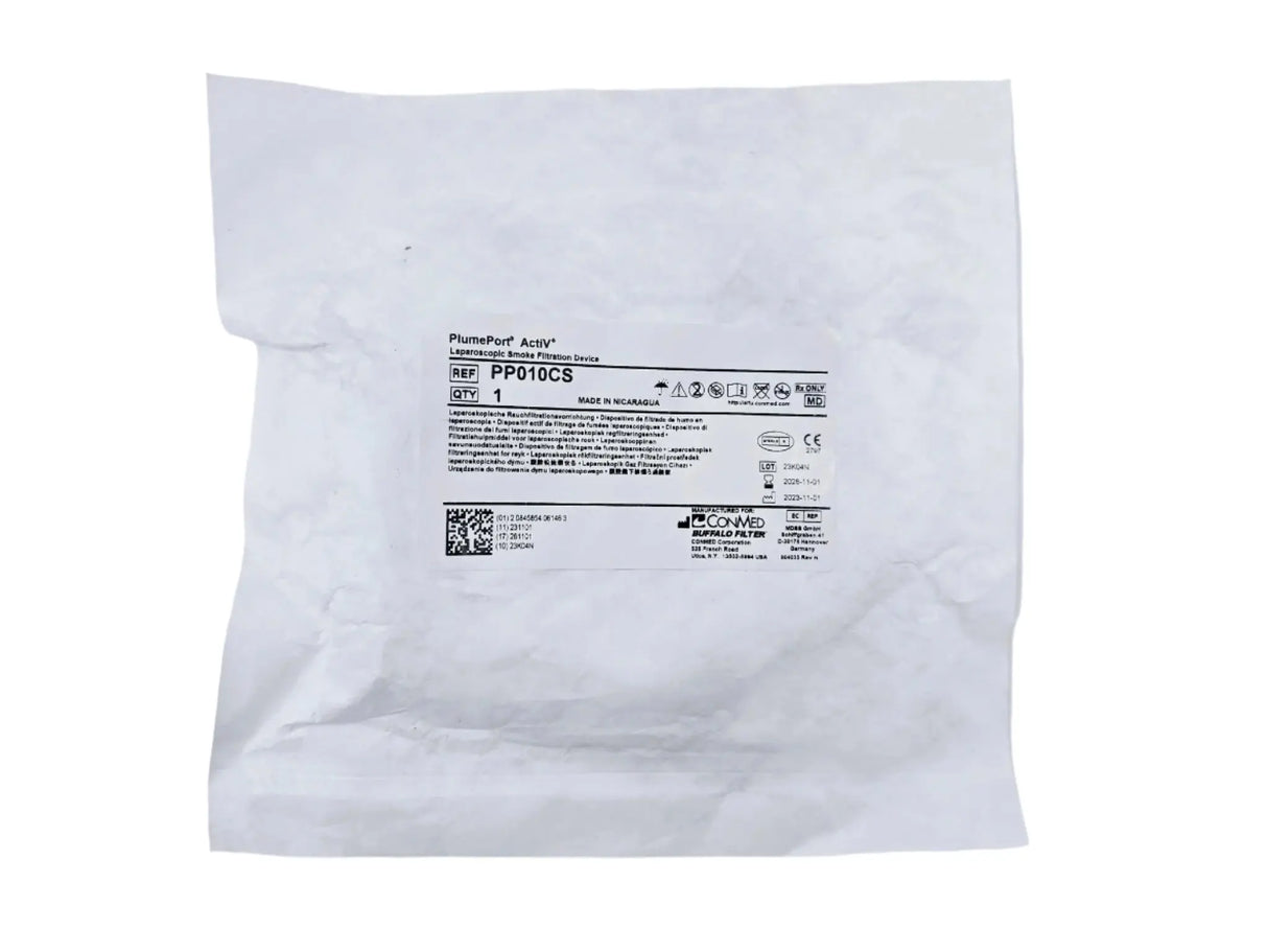 ConMed PP010CS PlumePort ActIV Laparoscopic Smoke Filtration Device ConMed