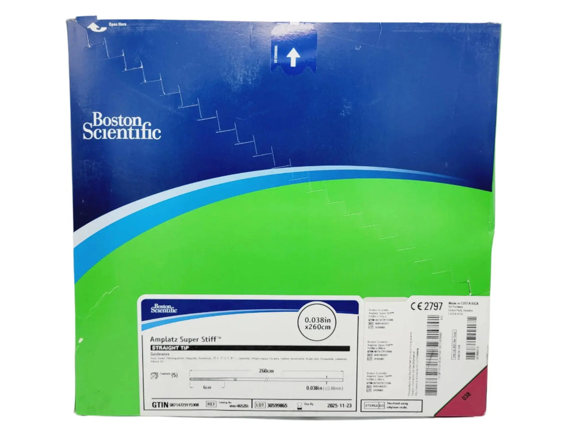 Boston Scientific M001465201 Amplatz Super Stiff Straight Tip Guidewire 260cm BX/5 Boston Scientific