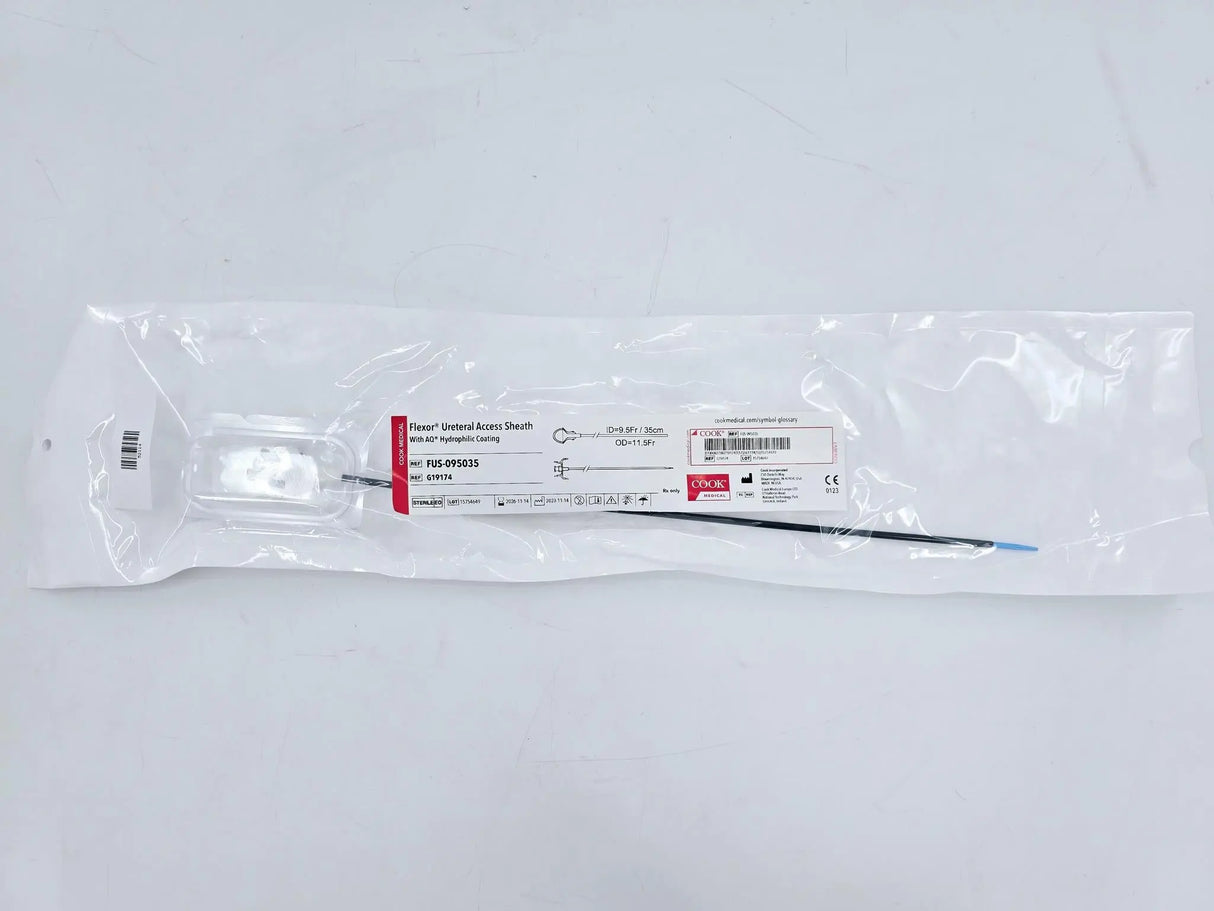 Cook Medical G19174 Flexor Ureteral Access Sheath w/ AQ Hydrophilic Coating 9.5Fr. I.D. 35cm Cook Medical