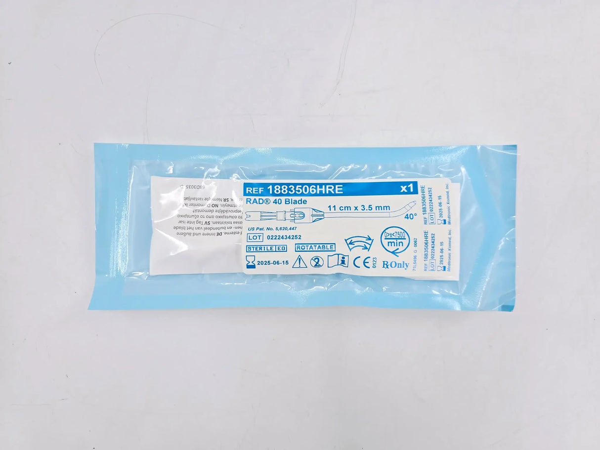 Medtronic 1883506HRE 3.5mm RAD 40 Rotatable Curved Sinus Blade 11cm Medtronic Xomed