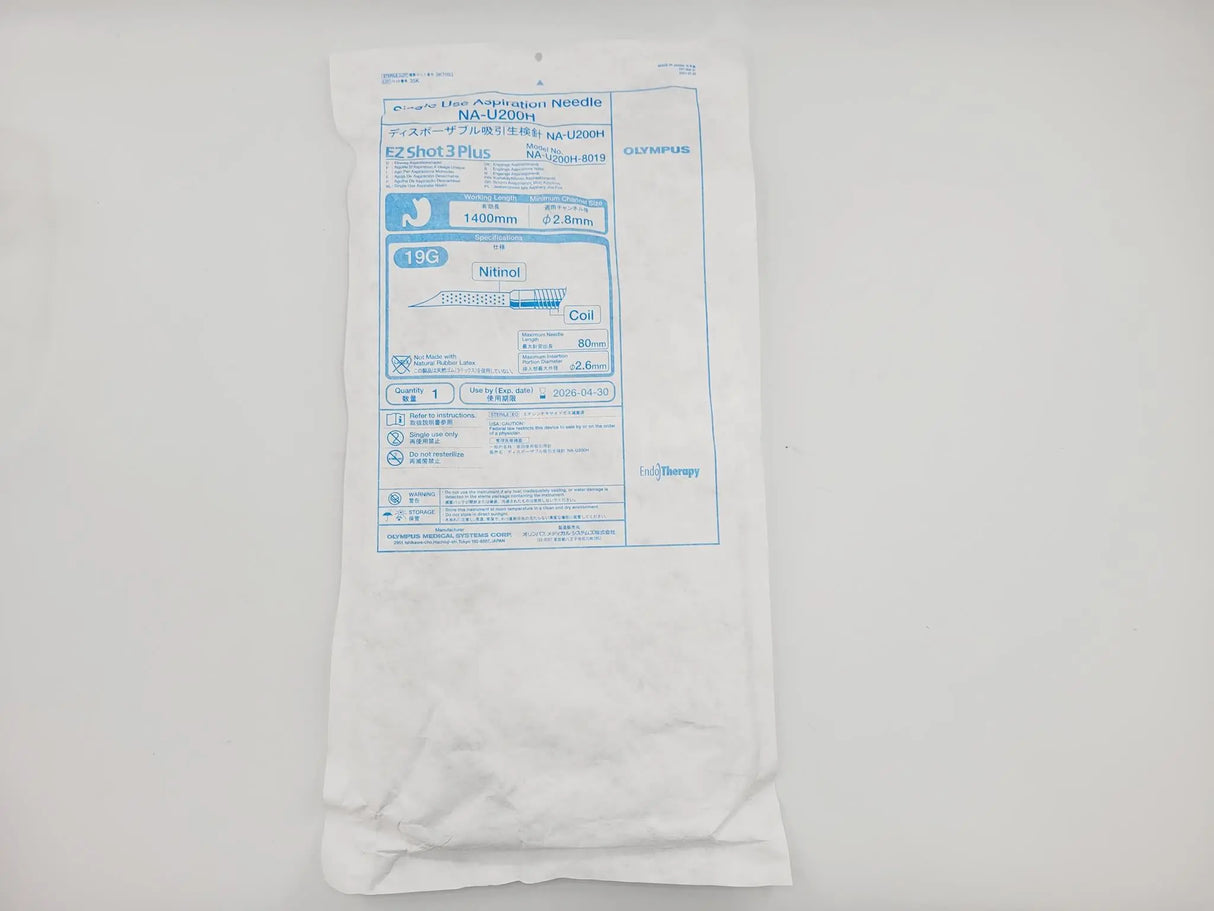 Olympus NA-U200H-8019 EZ Shot 3 Plus Single Use Aspiration Needle 19G Coil Olympus