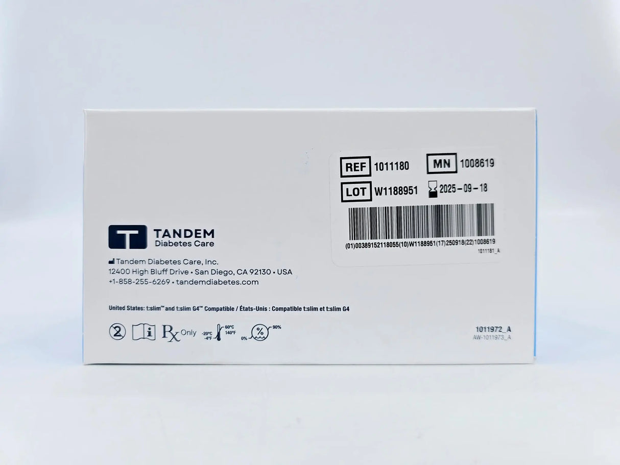 Tandem 1011180 t:slim X2 3mL Cartridge w/ t:lock 10/BX Tandem