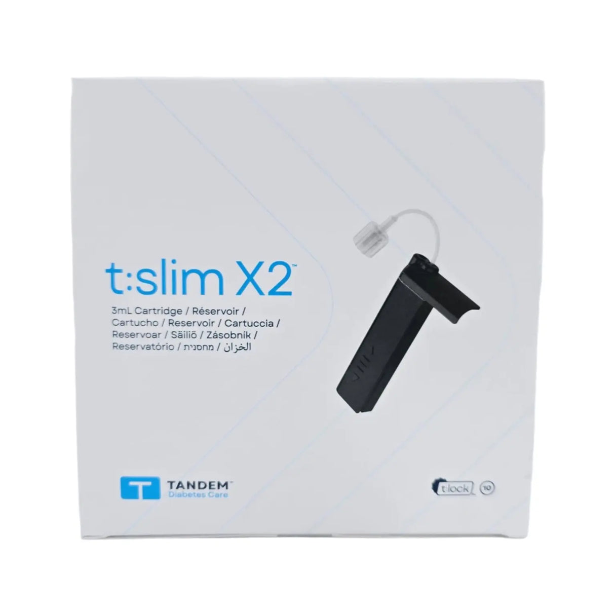 Tandem 1011180 t:slim X2 3mL Cartridge w/ t:lock 10/BX Tandem