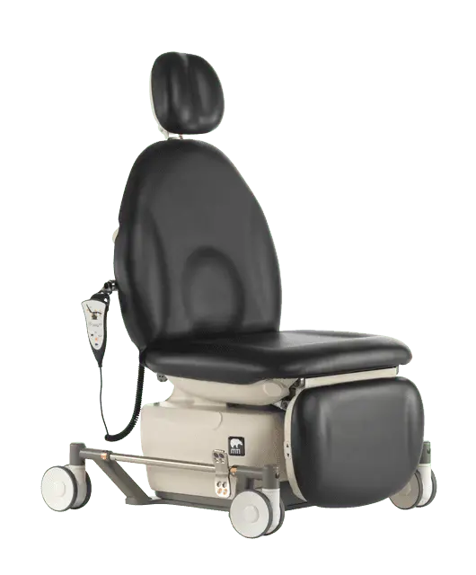 MTI 840 Battery Powered Stretcher Bed - Mobile Base, Selective Steer, 100-240V, 650 lb Capacity (Product 840-003-24) MTI