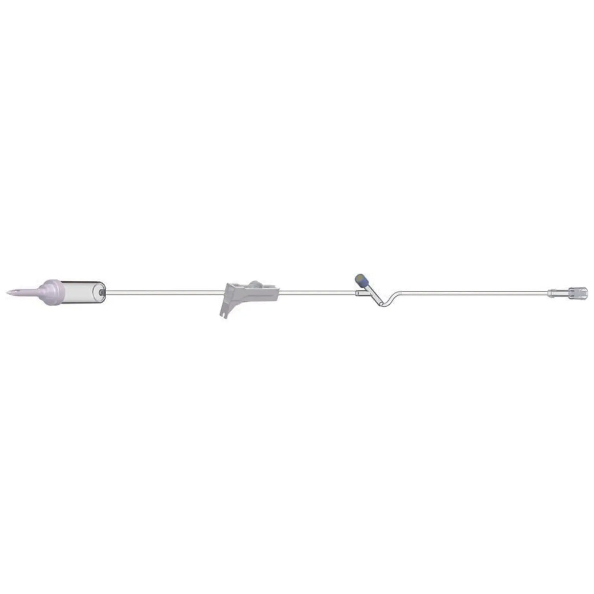 AMSINO IV Admin Set, 10 Drops/mL, 83" Length, 17 mL Priming, Non-Vented, Roller Clamp, 1 Y Site, Rotating Male Luer Lock, PE Pouch, 50/cs (75 cs/plt) Amsino International, Inc.