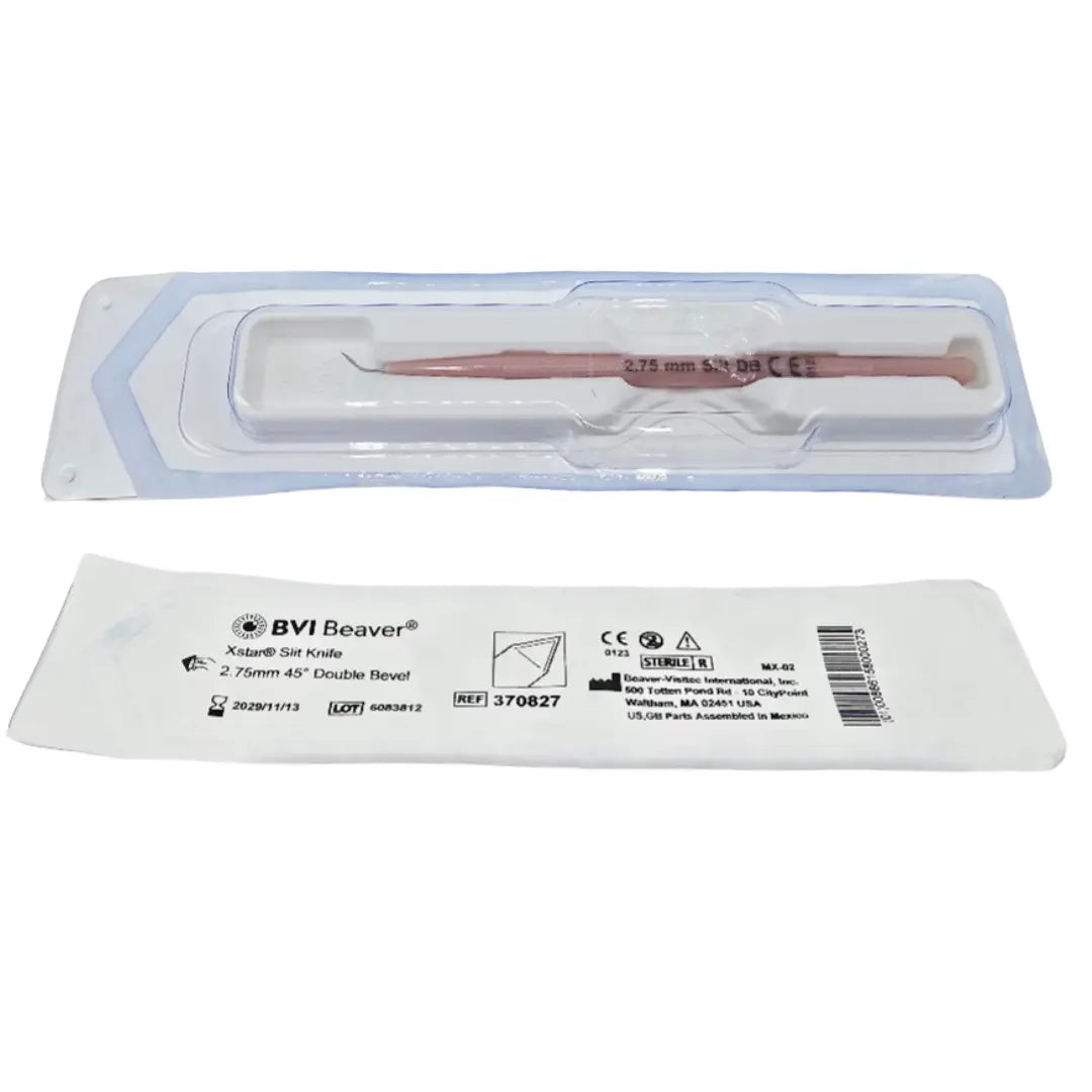 BVI 370827 Xstar Slit Knife 2.75mm 45 degrees Double Bevel EACH BVI