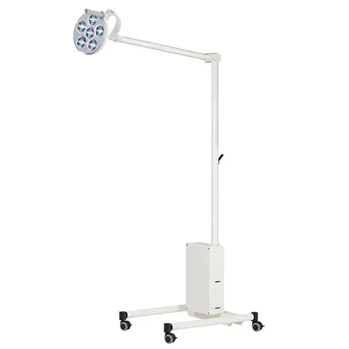 Waldmann TRIANGO LED 60-1 F Minor Procedure Light, battery, 60,000 lux/1M, 4700K, CRI>93, stepless dimming. With roller stand. Waldmann Lighting