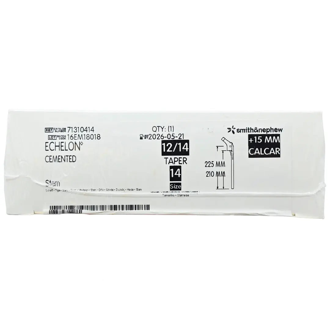 Smith & Nephew 71310414 Echelon 225mm Cemented Femoral Compoent Size 14 Smith & Nephew, Inc.
