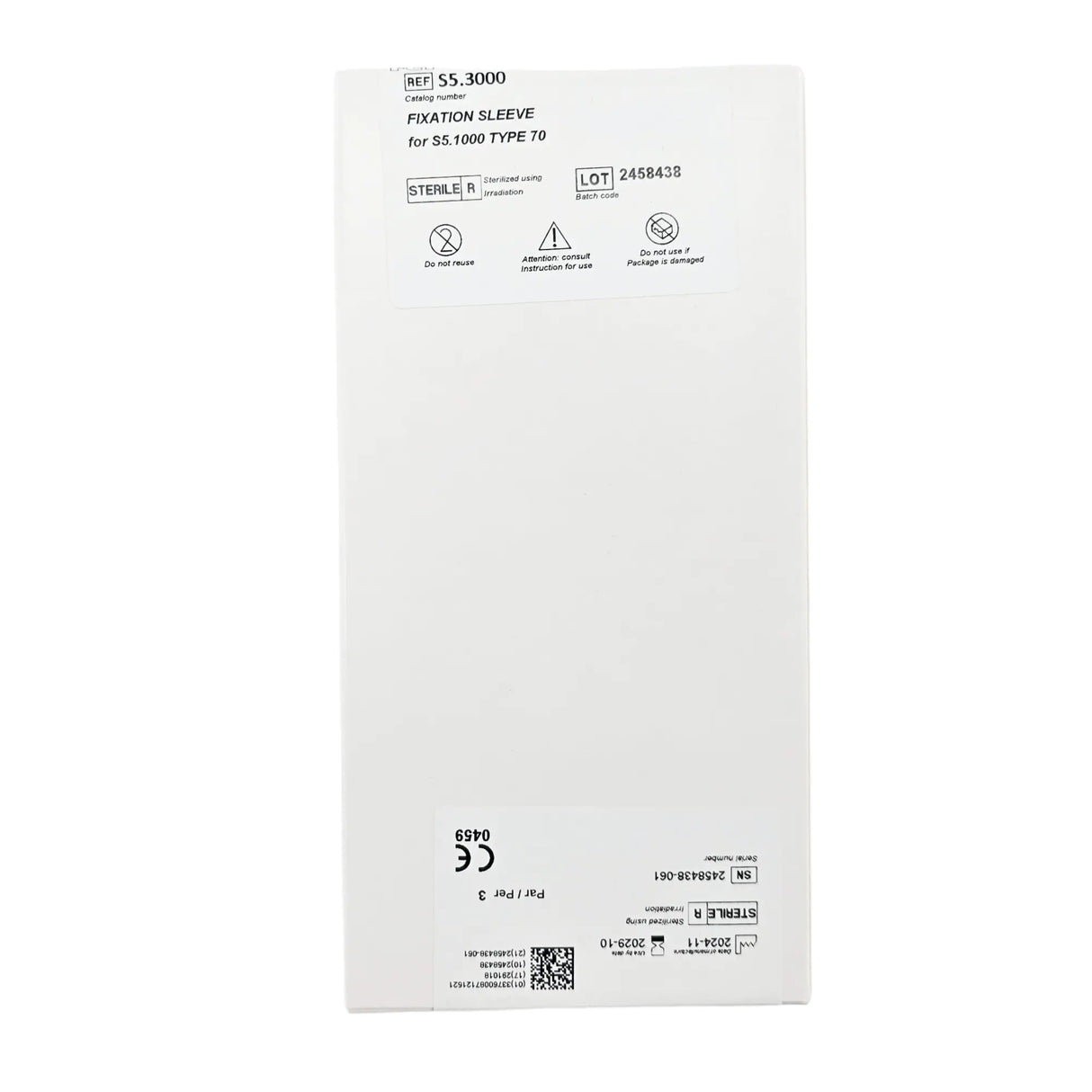 FCI S5.3000 Fixation Sleeve - 2mm Length, for Scleral Buckling Ophthalmic Surgery FCI
