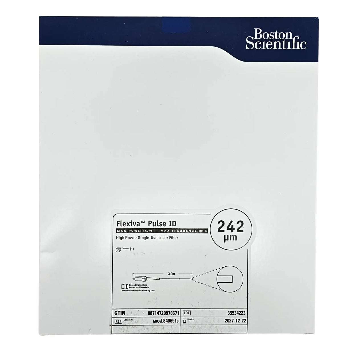 Boston Scientific M006L8406910 Flexiva Pulse ID 242 High-Power Laser Fiber – Single Unit Boston Scientific