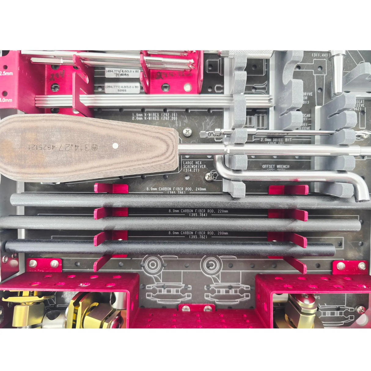 Synthes 115.963 2.4mm LCP Distal Radius Instrument & Implant Set - Volar & Dorsal Plates, Locking Screws Synthes